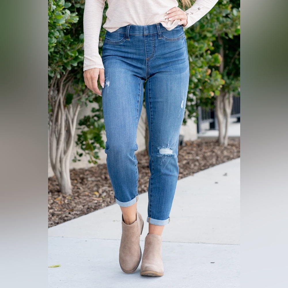 Judy Blue Worland High Rise Pull On Boyfriend Jegging